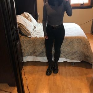 Black and white striped long sleeve